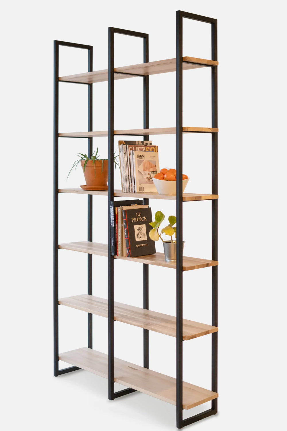 Étagère érable et acier