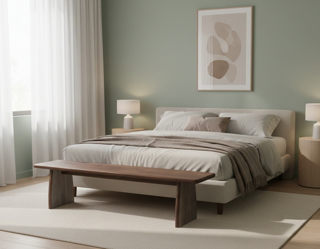 Banc Jasper en noyer