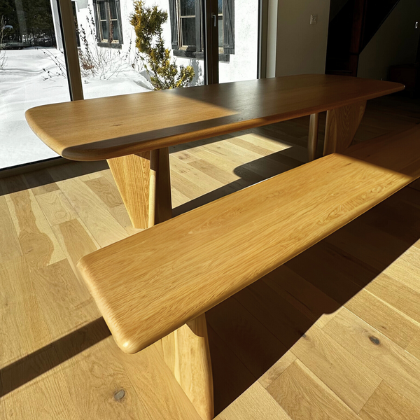 Banc Jasper en chêne blanc