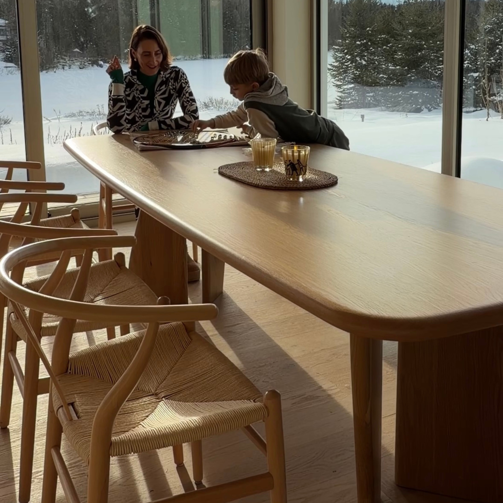 Table Jasper en chêne massif 