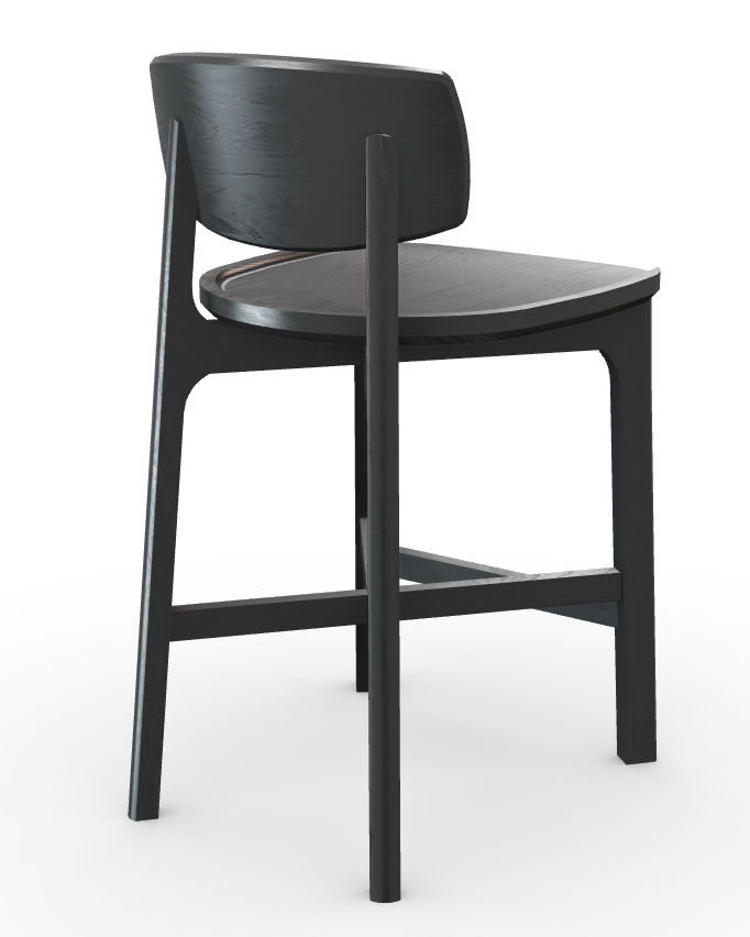 Tabouret en bois massif